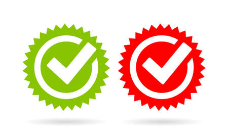 Acceptance tick vector iconのイラスト素材