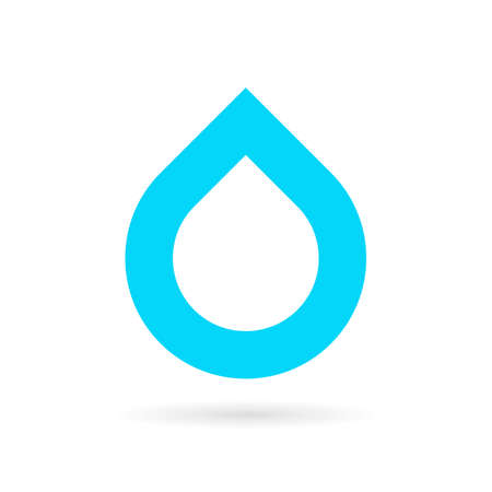 Water drop minimalistic Illustration.のイラスト素材