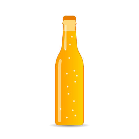 Bottle of carbonated beverage vector iconのイラスト素材