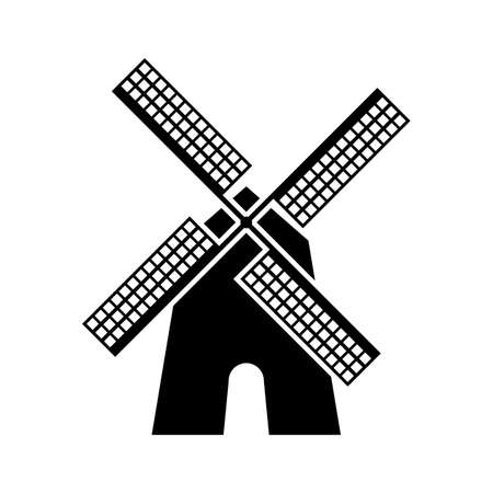 Windmill vector iconのイラスト素材