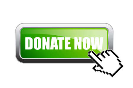 Donate now vector green bannerのイラスト素材