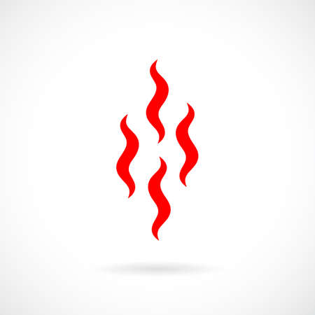 Evaporation smoke vector iconのイラスト素材