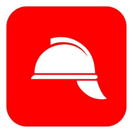 Firefighter retro helmet vector signのイラスト素材