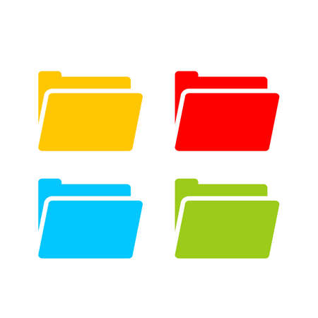 Computer folder vector signのイラスト素材