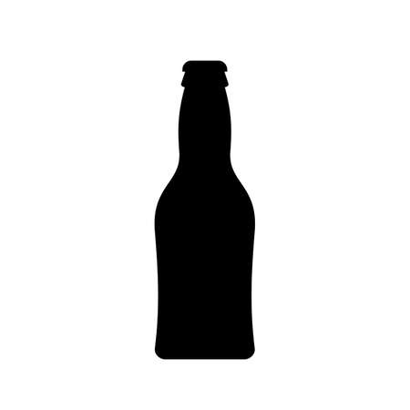 Small beer bottle vector iconのイラスト素材