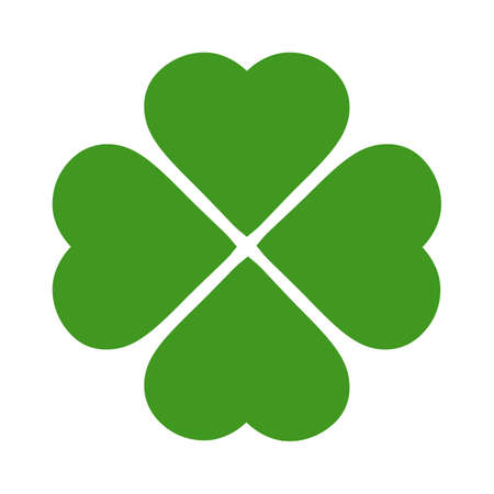 Four leaves shamrock vector iconのイラスト素材