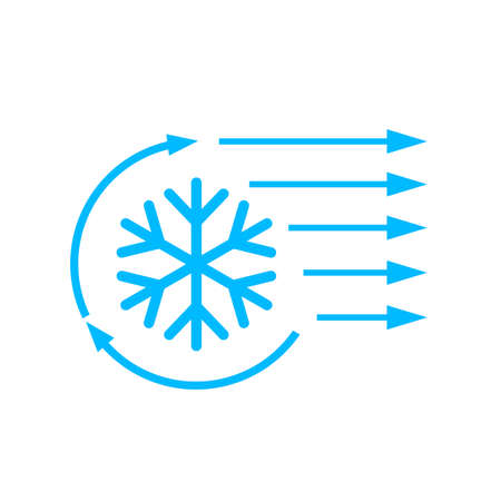 Air conditioning vector icon isolated on a white backgroundのイラスト素材
