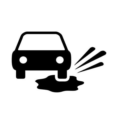 Wet muddy road vector pictogramのイラスト素材