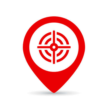 Goal setting vector iconのイラスト素材