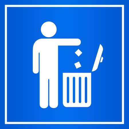 Use dust bin vector signのイラスト素材