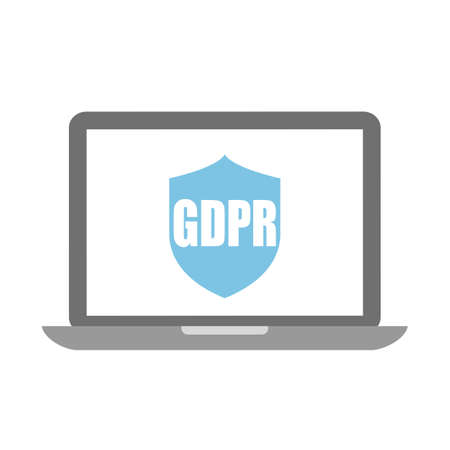 Gdpr data protection vector iconのイラスト素材