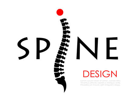 Spine vector logoのイラスト素材