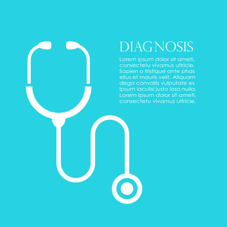 Medical poster design with stethoscopeのイラスト素材