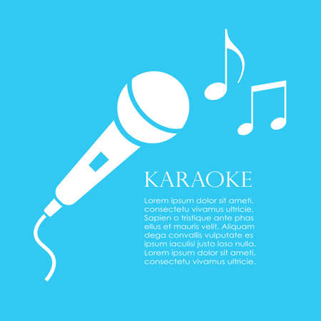 Karaoke poster designのイラスト素材
