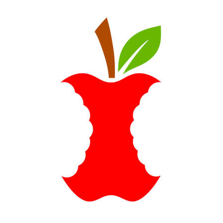 Apple stump vector iconのイラスト素材