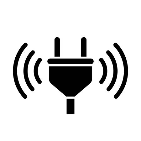 Wireless charging vector iconのイラスト素材