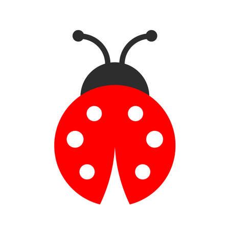 Lady bug vector iconのイラスト素材