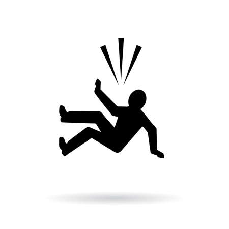 Fall from height vector iconのイラスト素材