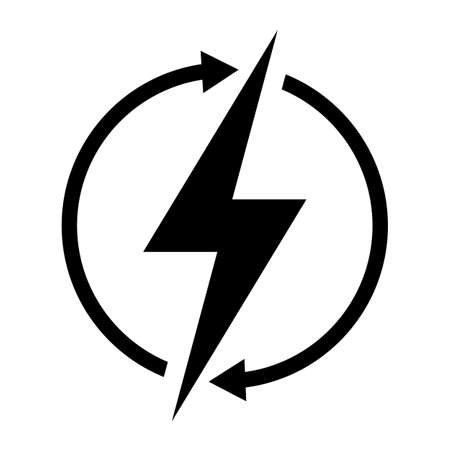 Renewable energy vector symbol isolated on white backgroundのイラスト素材