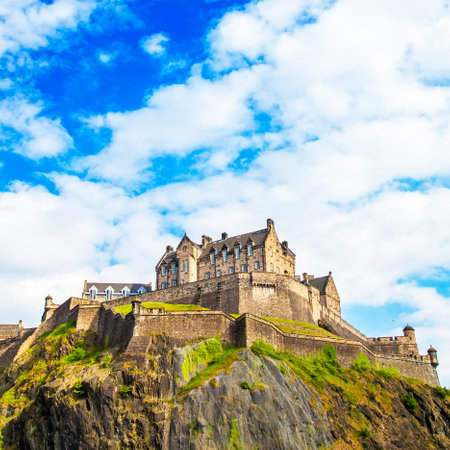 Edinburgh Castle, Scotland travel photoのeditorial素材