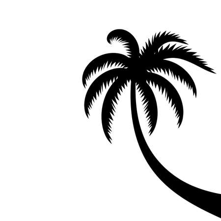 Palm tree vector icon isolated on white backgroundのイラスト素材