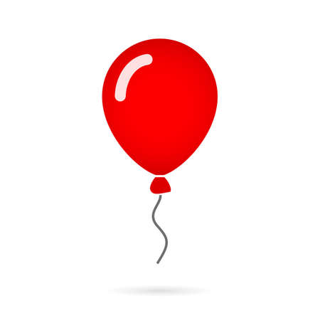 Inflatable balloon icon isolated on white backgroundのイラスト素材