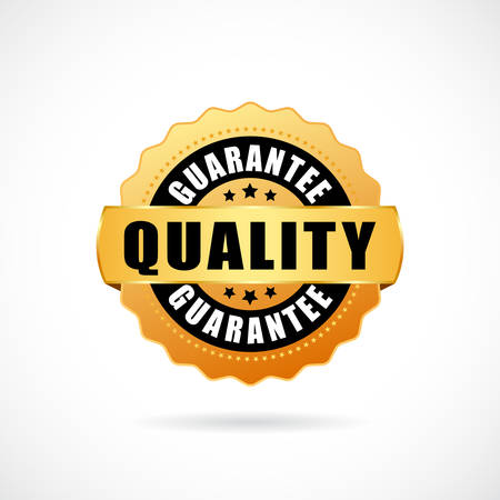 Quality guarantee vector icon on white backgroundのイラスト素材