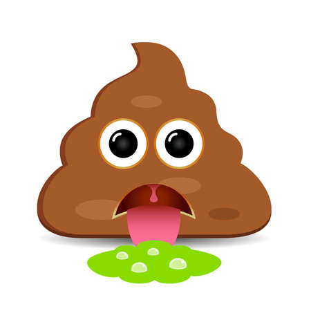 Shit happens vector icon isolated on white backgroundのイラスト素材