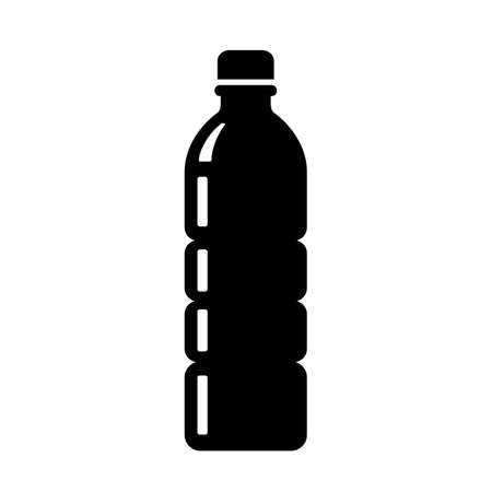 Plastic water bottle vector iconのイラスト素材