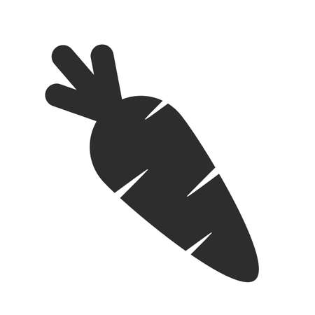 Simple carrot vector pictogram on white backgroundのイラスト素材
