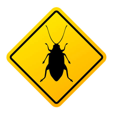 Pest warning sign on white backgroundのイラスト素材