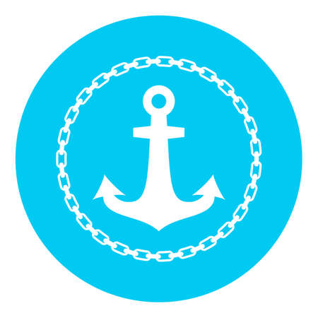 Abstract marine vector logo on white backgroundのイラスト素材