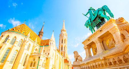 Buda Castle, Budapest old town viewのeditorial素材