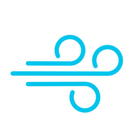 Wind blow vector iconのイラスト素材