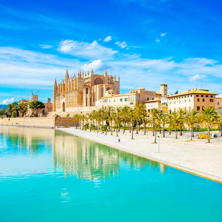 Palma de Mallorca Cathedral, Spainの写真素材