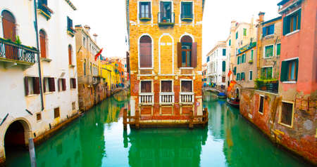 San Giovanni Laterano canal and Venice view, Italyの写真素材