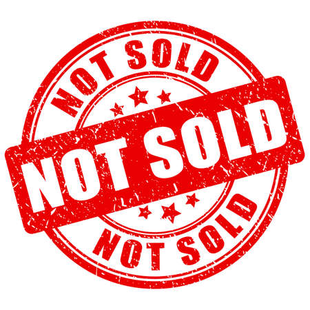 Not sold vector stamp on white backgroundのイラスト素材