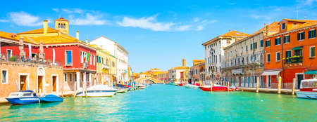 Murano island panoramic view, Venice, Italyの写真素材