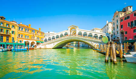 Rialto Bridge in Venice, Italyの写真素材