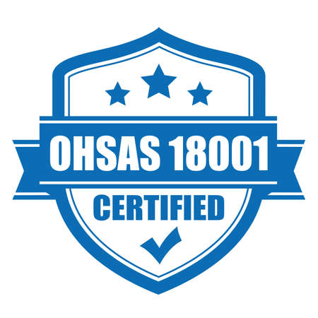 Ohsas 18001 certified vector iconのイラスト素材