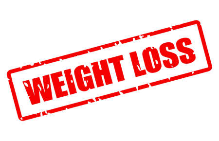 Weight loss vector stamp isolated on white backgroundのイラスト素材