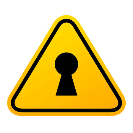 Private secret area vector sign isolated on white backgroundのイラスト素材