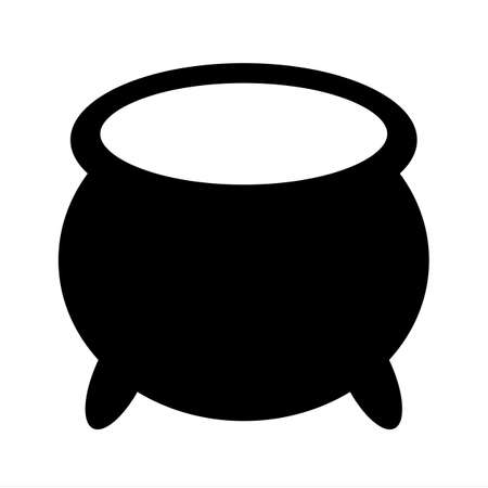 Cauldron vector icon isolated on white backgroundのイラスト素材