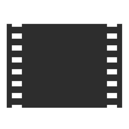 Old film strip vector icon isolated on white backgroundのイラスト素材