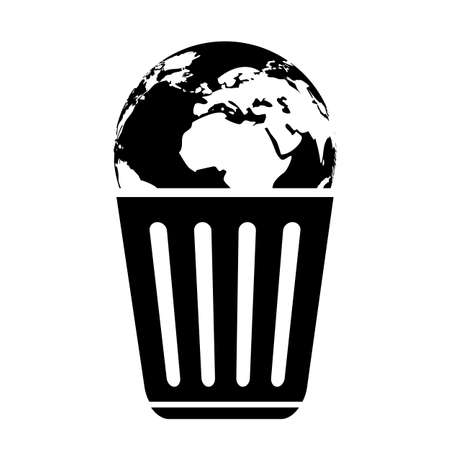 No littering vector icon, save earth conceptのイラスト素材