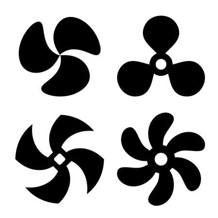 Propeller vector icon isolated on white backgroundのイラスト素材