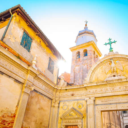 San Giovanni Evangelista church in Venice, Italyの写真素材