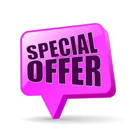 Special offer vector icon isolated on white backgroundのイラスト素材