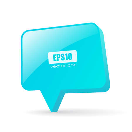 Blue glass banner, vector illustration on white backgroundのイラスト素材