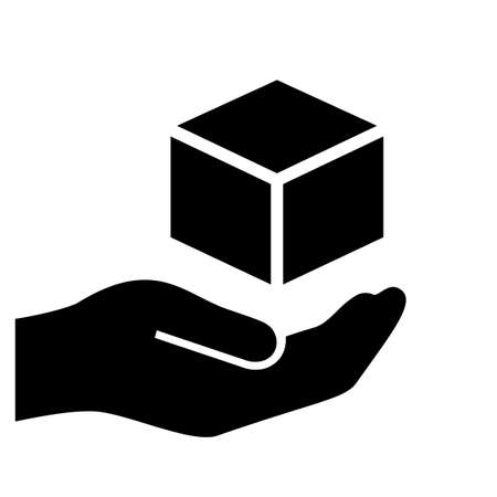 Fragile parcel icon, handle with care symbol on white backgroundのイラスト素材